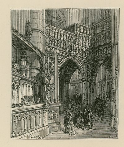 Interior de la Abadía de Westminster de Gustave Dore